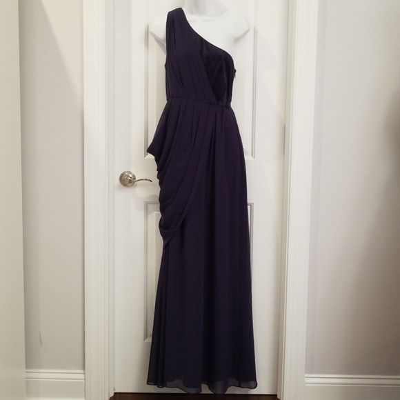 Max & Cleo Dresses & Skirts - NWOT Purple One Shoulder Grecian Style Gown